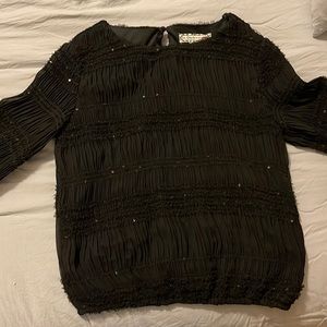 Blouse size small black, good condition no tears or holes